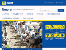 Tablet Screenshot of emprel.gov.br