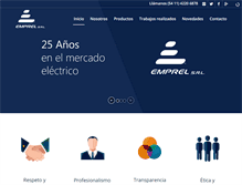 Tablet Screenshot of emprel.com.ar